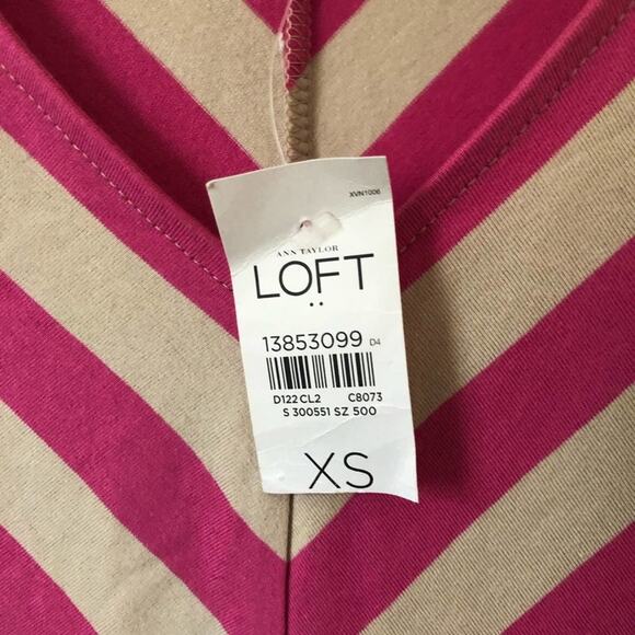 LOFT Women’s Striped Sleeveless Dress Sz XS - Picture 2 of 8